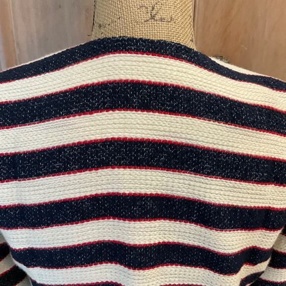 Cabi Cruise Tweed Blazer Nautical Striped Jacket Womens lady jacket beach preppy - Picture 11 of 14